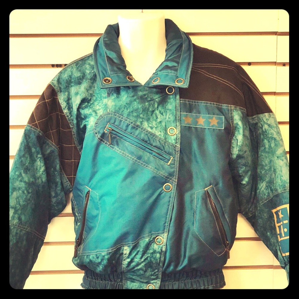 80’s Vintage downhill racer ski jacket and pants